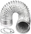 Omont Dryer Vent Hose 4 Inch 5FT Flexible Dryer Ducting Tube Air Duct Aluminum by Omont