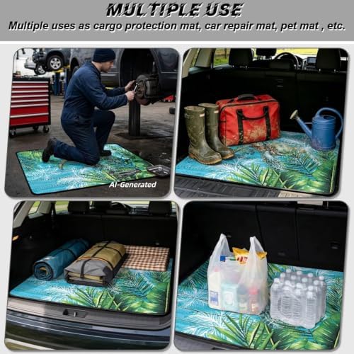 ELEQIN Tropical Palm Leaf Sea Turtle Trunk Mats - Image 3