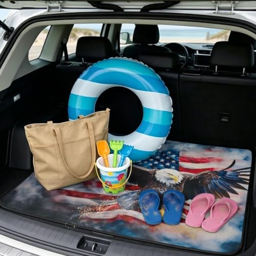 ELEQIN Car Trunk Cargo Liner Non Slip Backing Cargo Mat Rear Trunk Liner All - Image 2