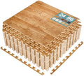 Sorbus Wood Grain Floor Tiles Foam Mat EVA Interlocking Mats Tile 3/8-Inch by Sorbus