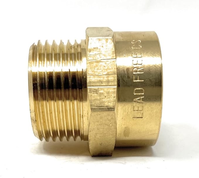 Cascada Lead-Free Brass Adapter, G Thread British BSPP Male to NPT Female) - Image 9