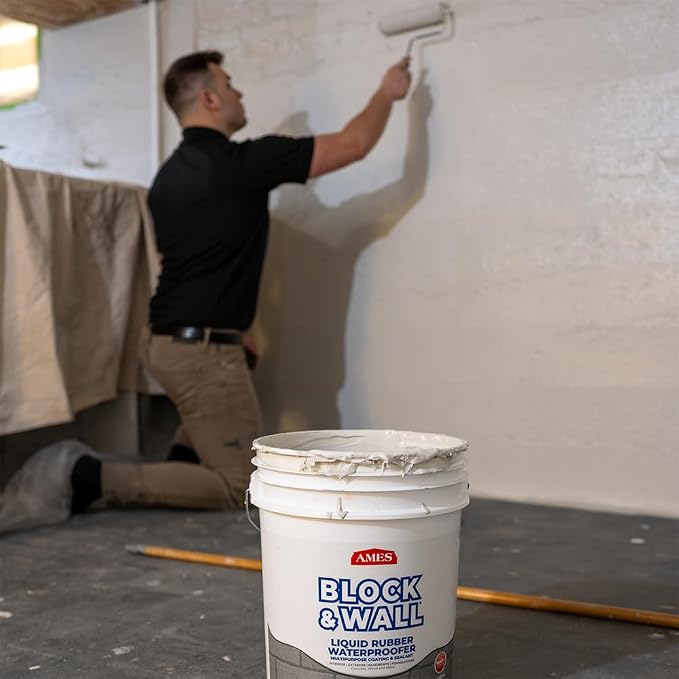 Ames Block & Wall™ Liquid Rubber Waterproofer Multi-Purpose Coating & Sealant - Image 8