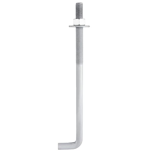 5/8” x 12” Concrete Anchor Bolts L Shaped, Hot-Dip Galvanized by HROMIGRY