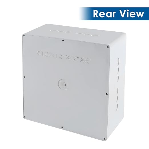 12" x 12" x 6" PVC Plastic Junction Box - Image 2