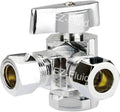 EZ-Fluid 1/2" FIP Female Iron Pipe Threaded X 3/8"Comp X 3/8"Comp Dual Outlets by EZ-FLUIDPlumbingProducts