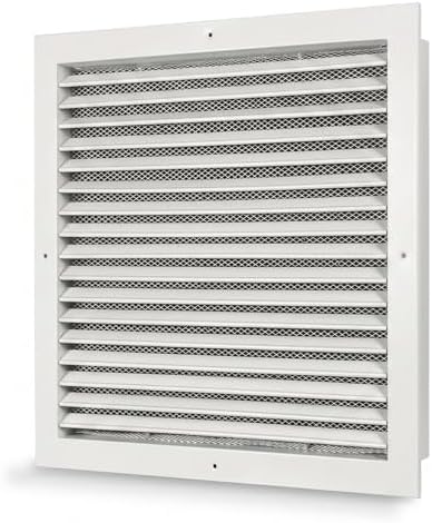 Byson Aluminum Return Air Grille Fixed Louvre White Powder Coated by Byson