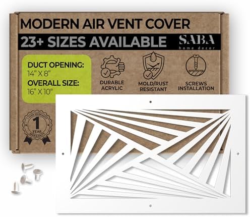 SABA Home Decor White Air Vent Cover by SABAHomeDecor