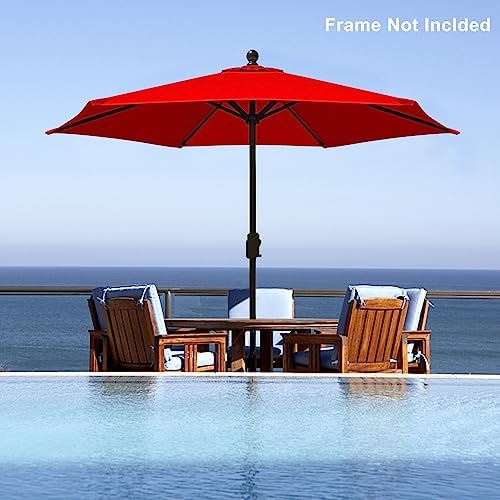 EliteShade USA 7.5FT Replacement Covers 6 Ribs Market Patio Umbrella Canopy - Image 2