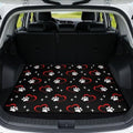 Red Heart Paw Heavy Duty Trunk Mat 29"x39" by Mintulipy