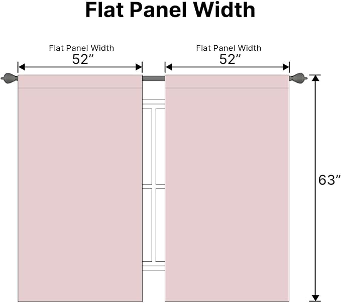 H.VERSAILTEX Blackout Curtains Thermal Insulated Window Treatment Panels Room - Image 6