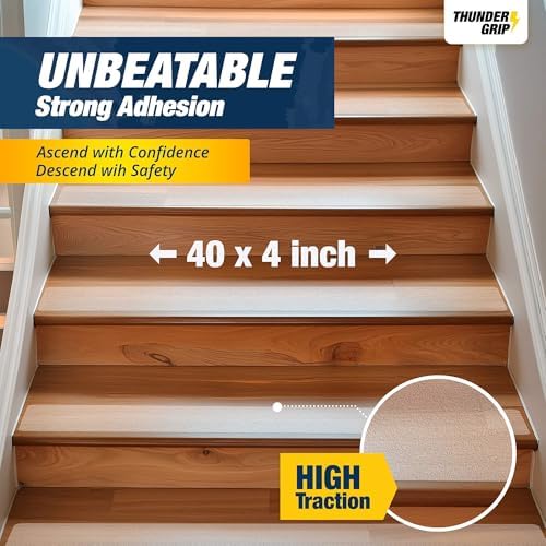 Clear Stair Treads Non-Slip Indoor 40" x 4" 18-Pack - Image 4