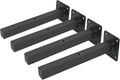 AddGrace Industrial Black Shelf Brackets 12 Inch L Brackets by AddGrace