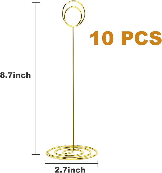 Table Number Holders, Photo Holder | Picture Holder, Cards Stand Name Menu Clips - Image 2
