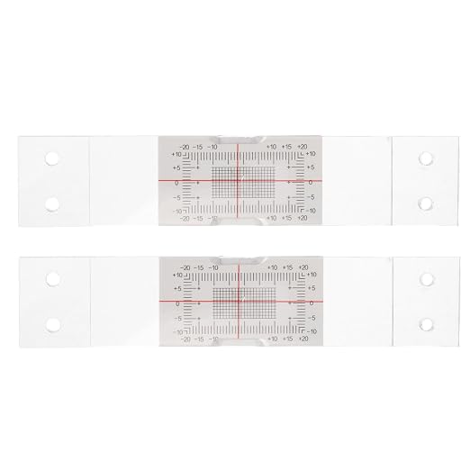 Kisangel 2pcs Acrylic Crack Measuring Ruler by Kisangel