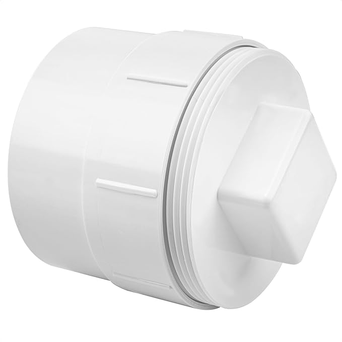 4" PVC Sewer Cleanout Adapter by Cinsda