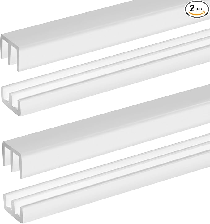 2 Sets Plastic Sliding Door Track Set by Landical