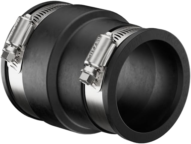 Fernco P1056-150/125 Flexible PVC Pipe Coupling Cast Iron, Plastic or Steel - Image 3