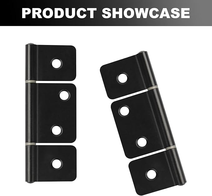 Three Leaf Non-Mortised Hinge for Mobile Home & RV Interior 8 Packa Black Door - Image 7