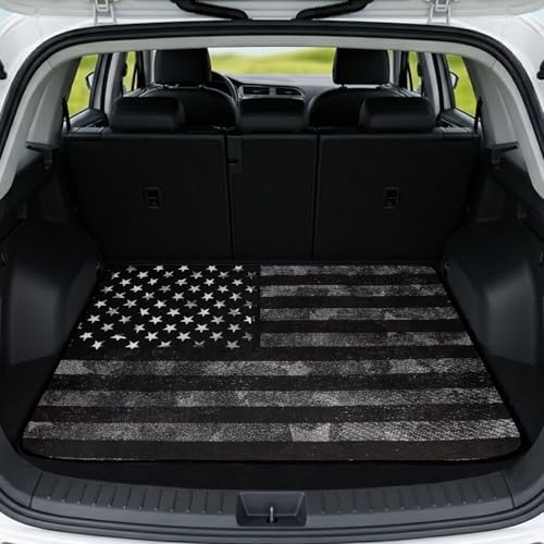 Black American Flag Universal Cargo Liner 29"x39" by Darisoco