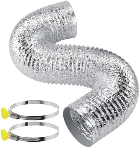 4 Inch Dryer Vent Hose Kit, Flexible Dryer Duct 3 FT by Unknown