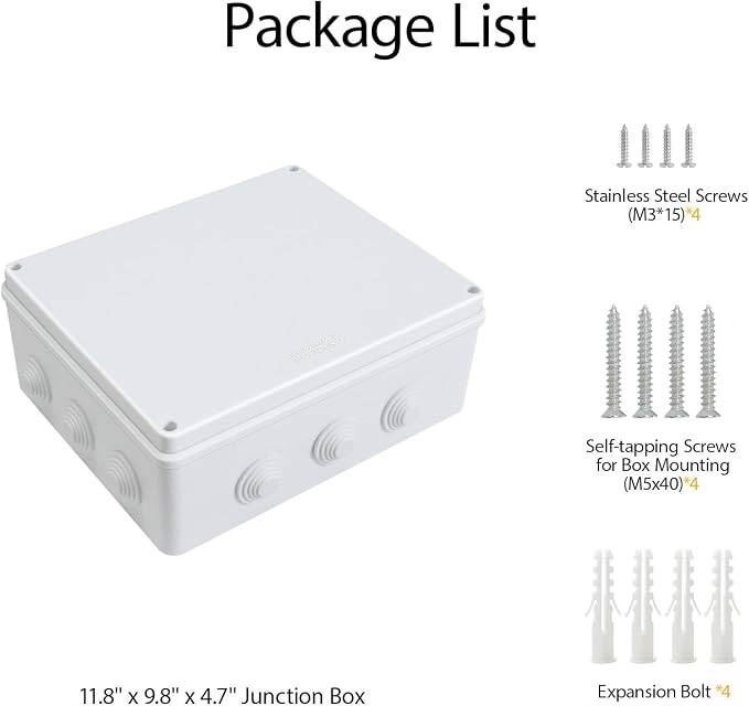 ABS Plastic Dustproof Waterproof IP65 Junction Box Universal Electrical Project - Image 8