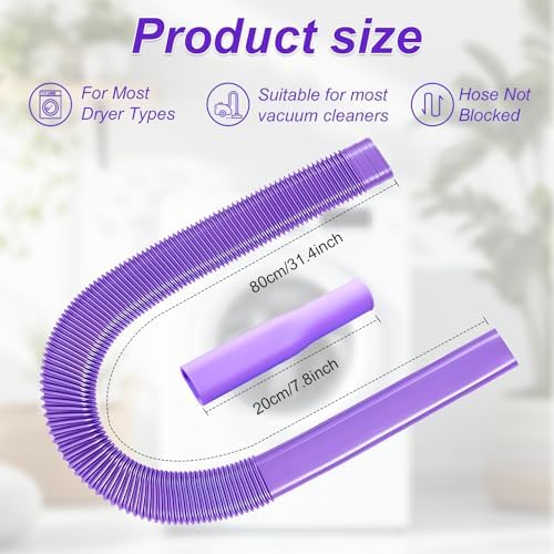 Upgraded Dryer Vent Cleaner Kit: Universal Vacuum Hose Attachment - Image 2