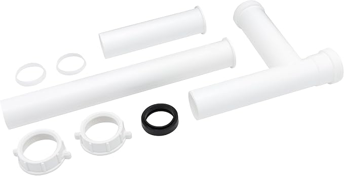 Telescopic Disposal Waste Kit, Disposal Connection Washer, and Baffled Tee - Image 3