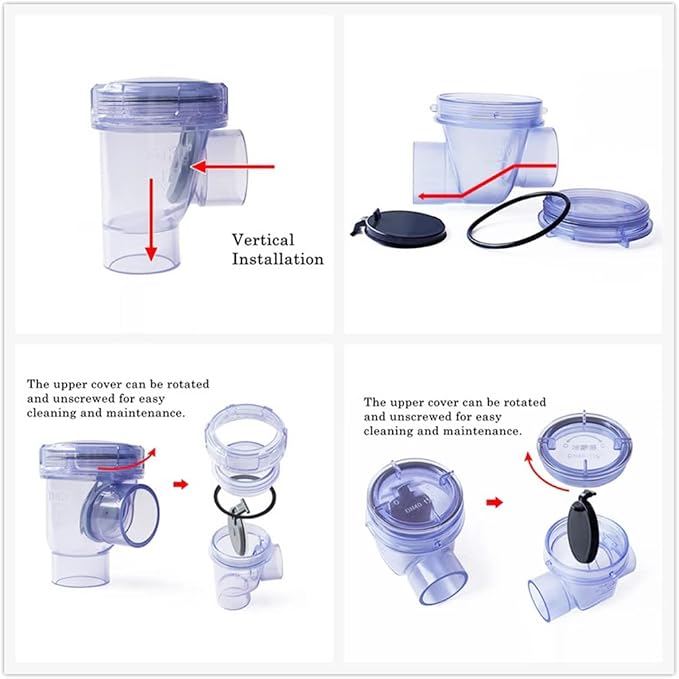 50mm PVC Check Valve One Way Non Return Valve - Image 5