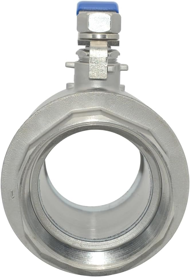DAN SPEED 3" NPT Female 316 Stainless Steel Full Port Ball Valve Vinyl Handle - Image 5