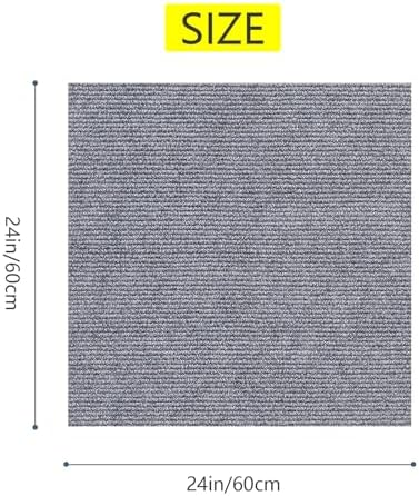 24 * 24in Peel and Stick Carpet Tiles, Self Adhesive Floor Squares - Image 2