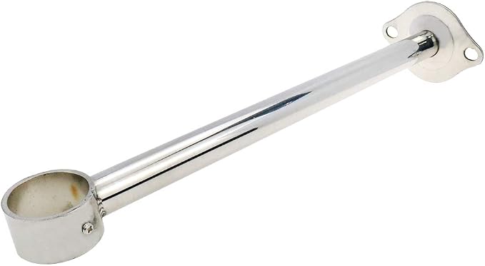 Ceiling-Mount Bracket Wardrobe Pipe Bracket Rod Lever Support Holder Fit 32 to - Image 5