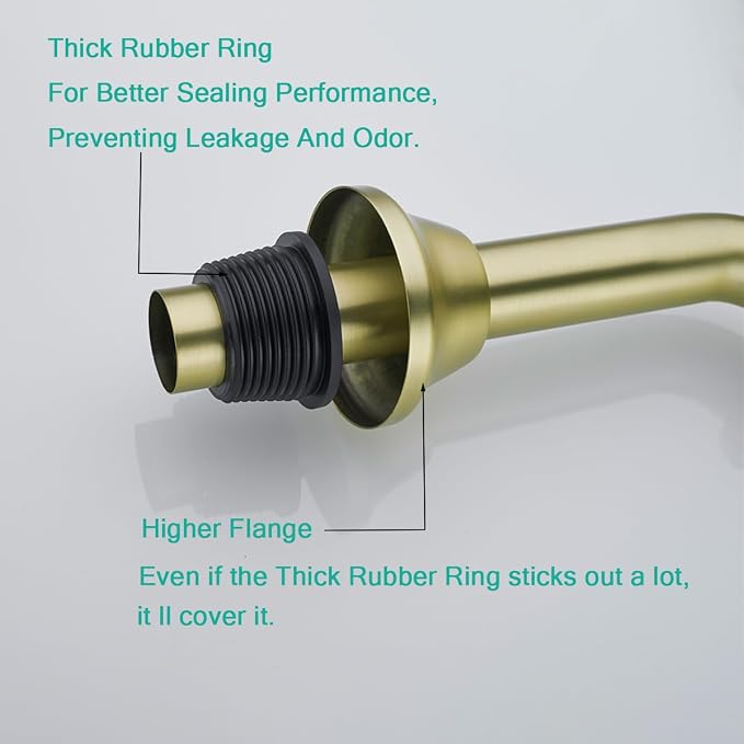 Brass P Trap U-Shape 1 1/4 Sink Drain Pipe - Image 4