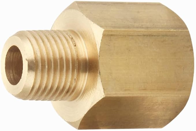 1/4" Female to 1/8" Male NPT Reducing Adaptor Brass Pipe Fitting - Image 6