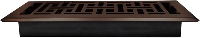 Decor Grates AJH410-RB Oriental Floor Register, 4x10 Inches, Rubbed Bronze - Image 4