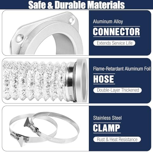 DV180 Magnetic Dryer Vent Coupling Kit, Airtight Quick Connect - Image 4