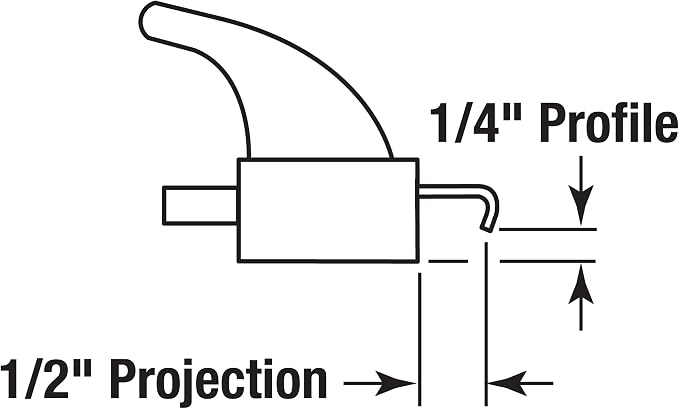 Prime-Line MP1006 Sliding Glass Door Handle Set, Aluminum | Clamp Style - Image 3