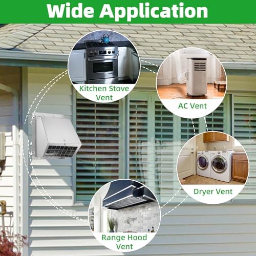 3 Inch Dryer Vent Cover Outside - Image 7