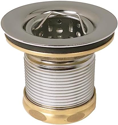 Westbrass Junior Basket Style Bar Sink Strainer, Polished Nickel - Image 2