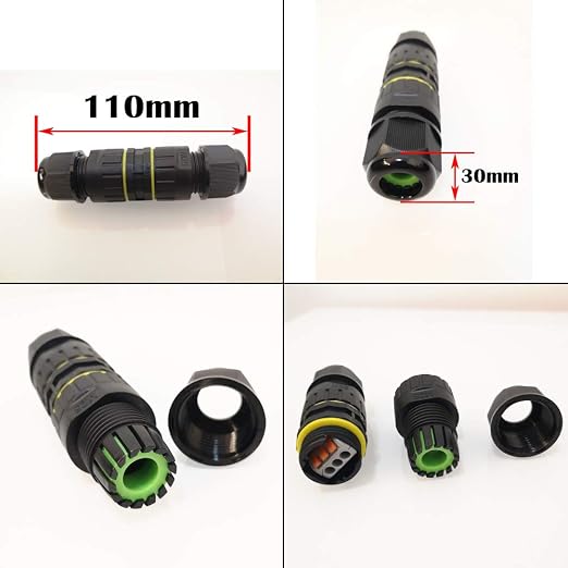 CESFONJER 3 Pcs IP68 Waterproof Junction Box 2/3 Way Line M25 Extension - Image 4