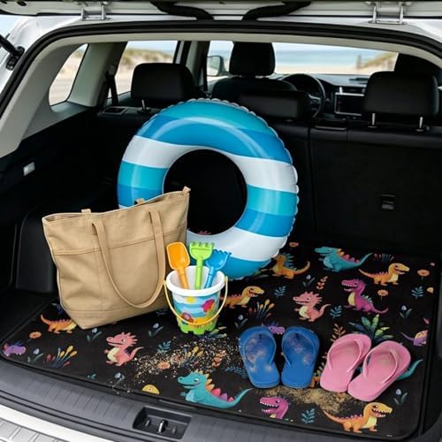 Colorful Dinosaur Rubber Cargo Liner 29"x39" - Image 2
