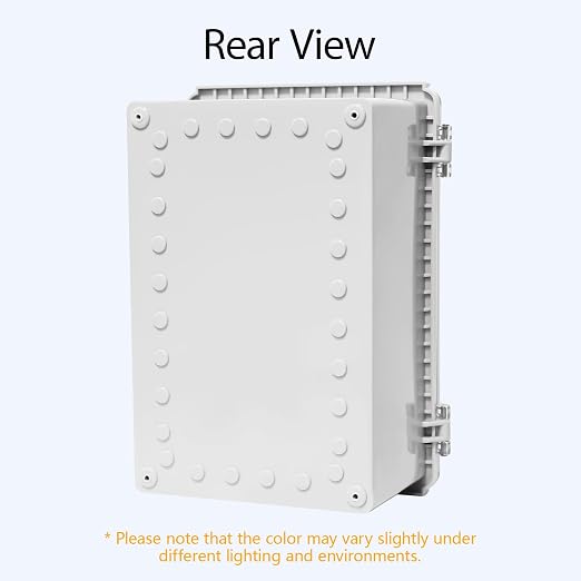 Electrical Box, IP67 Waterproof Hinged Clear Cover Stainless Steel Latch - Image 6