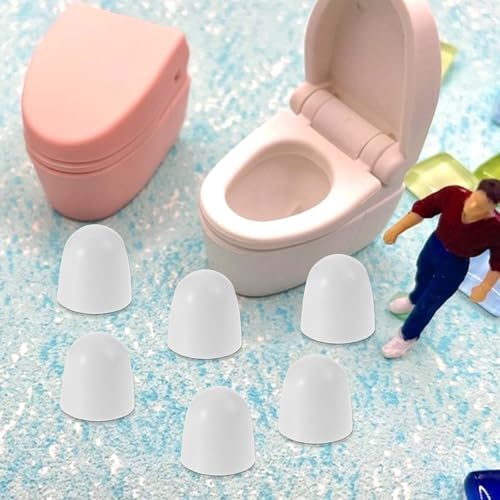 6 Packs Universal Toilet Bolt Caps, Tall Toilet Bolt Caps, Round Plastic - Image 4