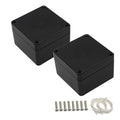 ABS Plastic Electrical Project Case Power Junction Box, Project Box Black by LeMotech