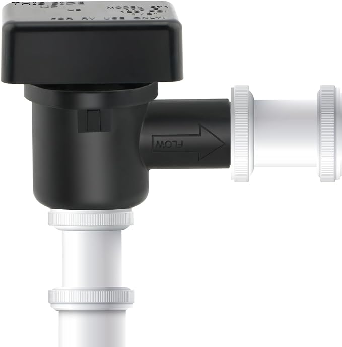 571-Vac-Chk RV Black Tank Valve, 1/2" NPT, Check Valve, RV Sewer Fittings - Image 4
