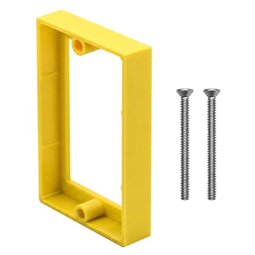 Single Gang Outlet Box Extender, 1/2 Inch, 1 Pack | ABS extender by YQSIYU