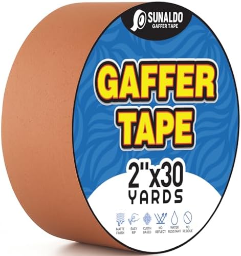 Gaffers Tape Heavy Duty, Easy Rip, No Residue | Brown by Unknown