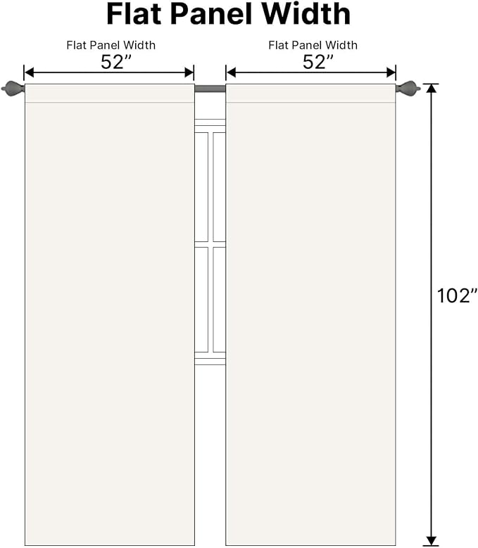 H.VERSAILTEX Back Tab Curtains 102 Inch Long - Image 6