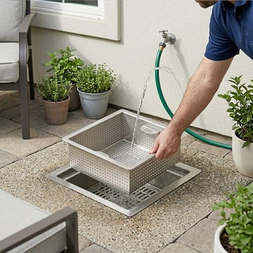 Commercial Stainless Steel Floor Drain Strainer Basket - Image 2