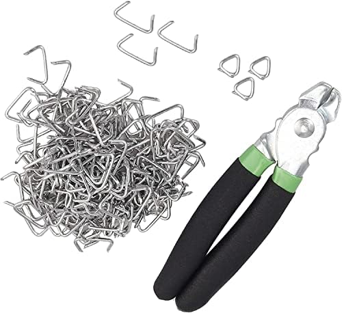 Hog Ring Pliers Kit 200 pc 3/4" Galvanized Hog Rings - Image 5