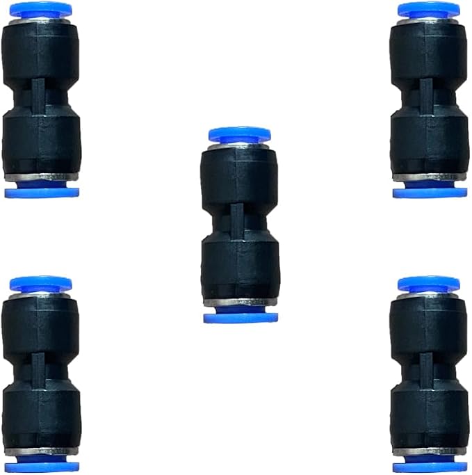 5/16" OD x 1/4" OD Pneumatic quick Connector Push to Connect fittings Straight by ROZESAZZ